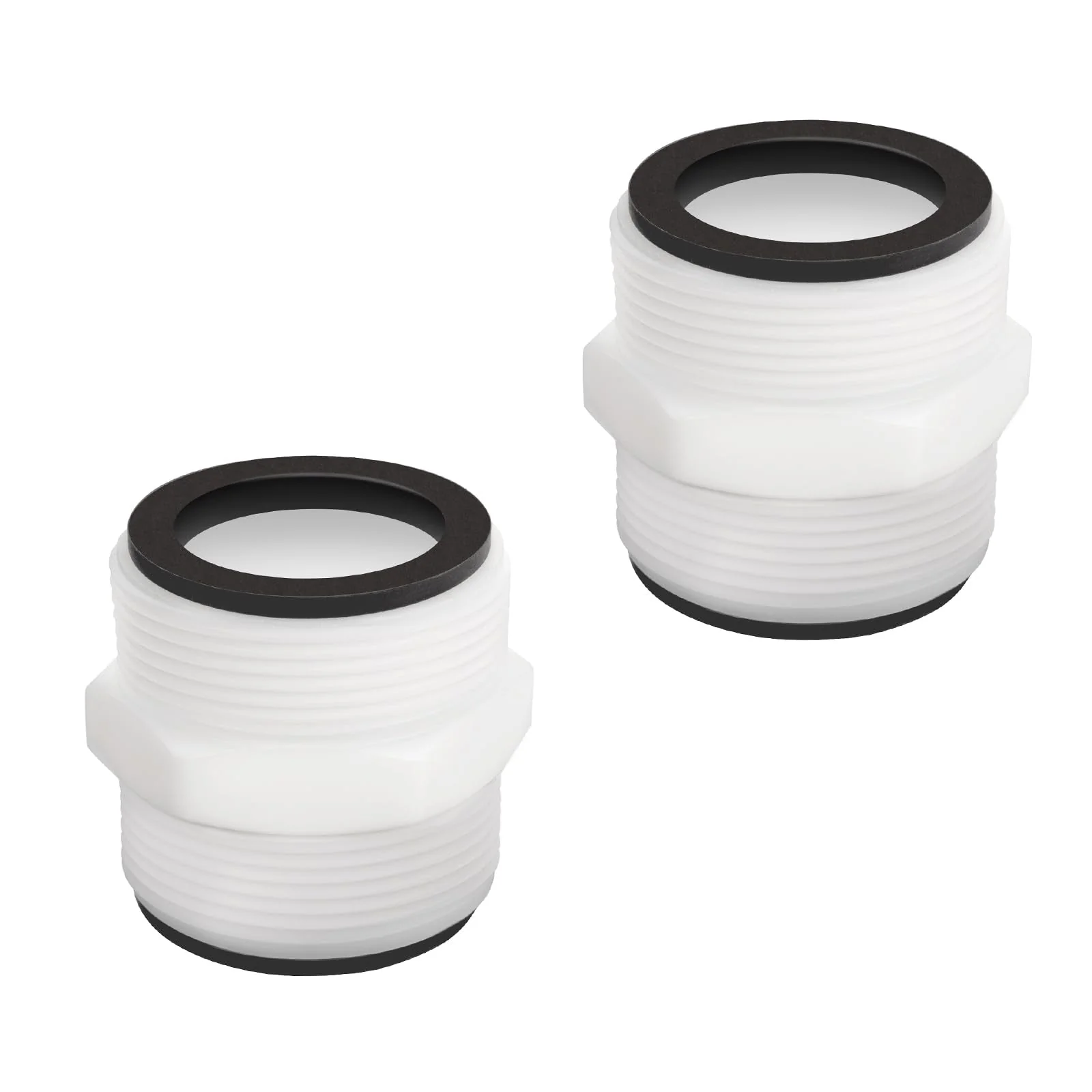 Pool Hose Adapter for Intex & Coleman Pool Split Hose Joint Connector, Swimming Pump 1.5 Inch Pools Drain Adapter Extender with 4 Ring Gaskets for Above Ground Pools Pump Hose Connector - 2 Pack