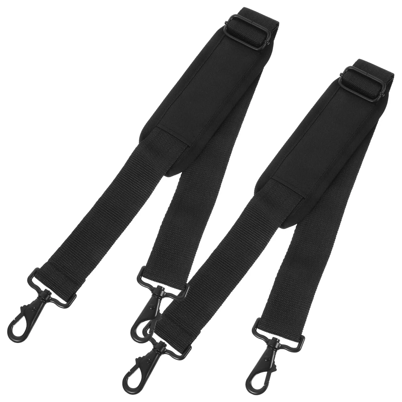 POPETPOP 2Pcs Premium Instrument Bag Shoulder Straps Padded Durable Guitar Case Belts for Violin Cello and More Convenient Replacement for Broken Straps Black Color