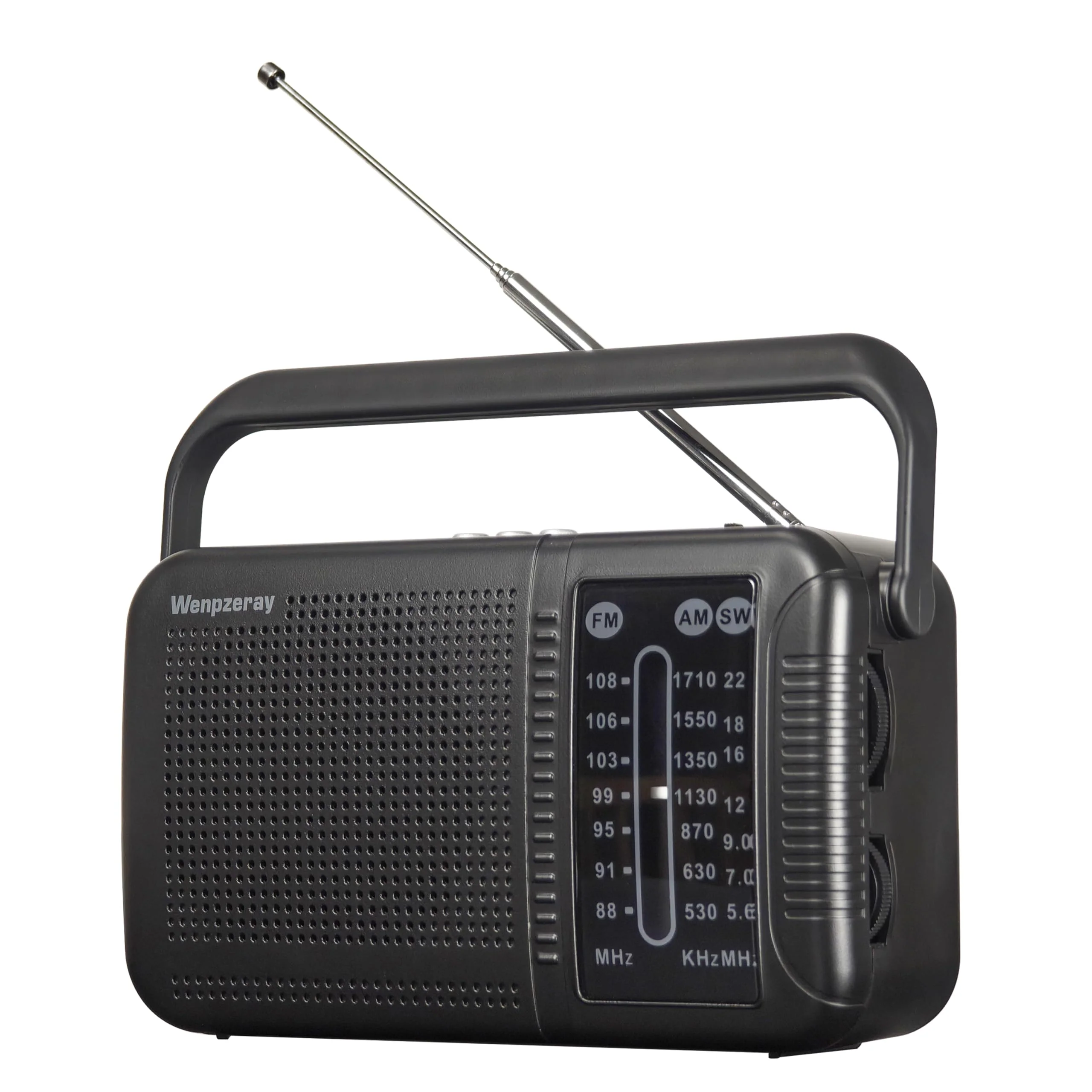 Portable AM FM Shortwave Transistor Radio, Retro Bluetooth Speaker Excellent Reception, Support TF Card/USB Play, Large Dial Battery or USB Powered Easy to Use Indoor, Outdoor, Travel & Storms