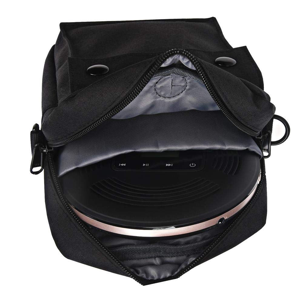 Portable CD Player Bag, CCHKFEI Waterproof CD Drive Bag Handbag Multipurpose CD Player Case Mini Shoulder Bag Fits Most CD Players - Image 3