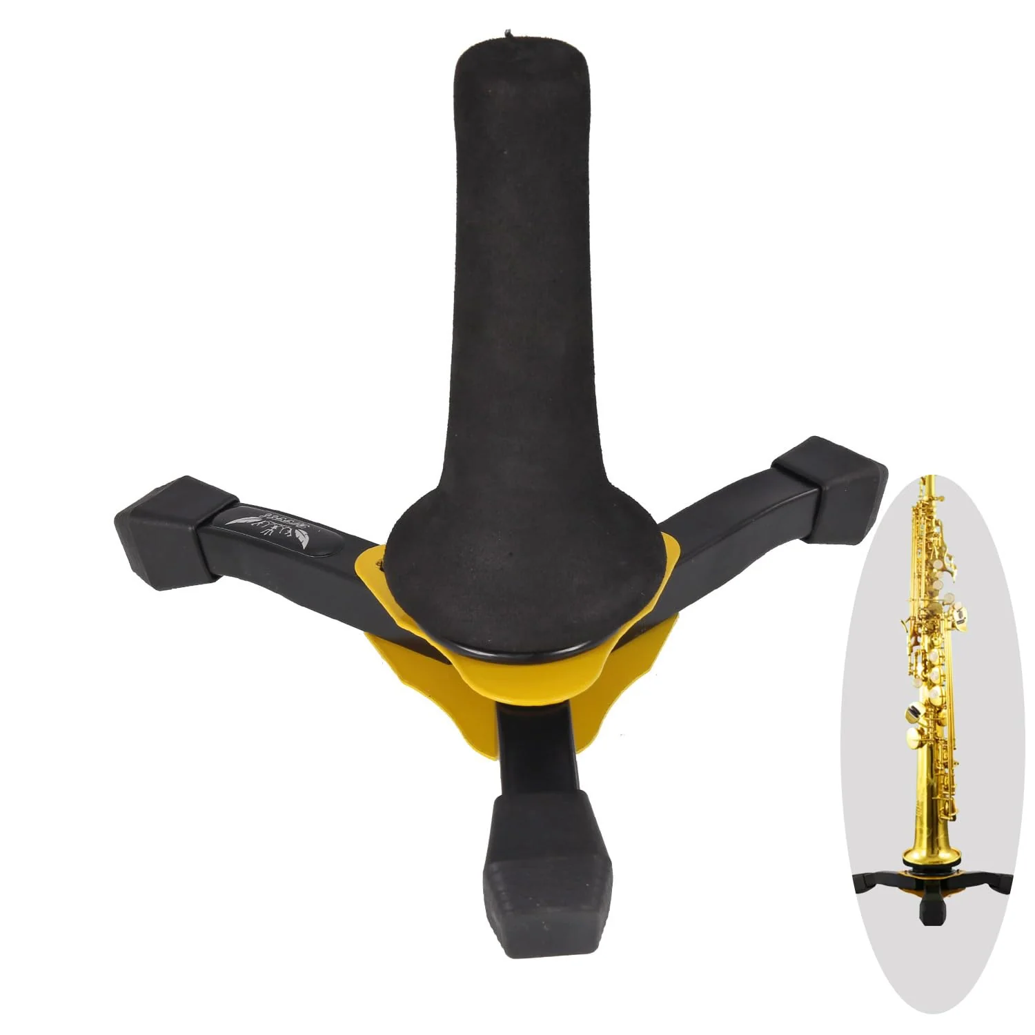 Portable Foldable Tripod Stand for Soprano Saxophone - Sturdy Sax Holder Stand…