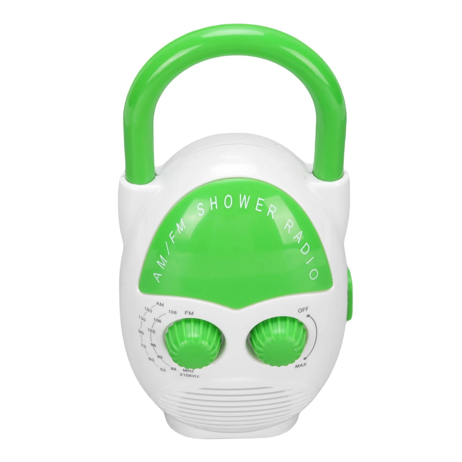 Portable Radio, AM FM IPX5 Water Proof Shower Radio 500mW Output Battery Operated Radio with Electronic Tuning for Bathroom Kitchen Outdoors