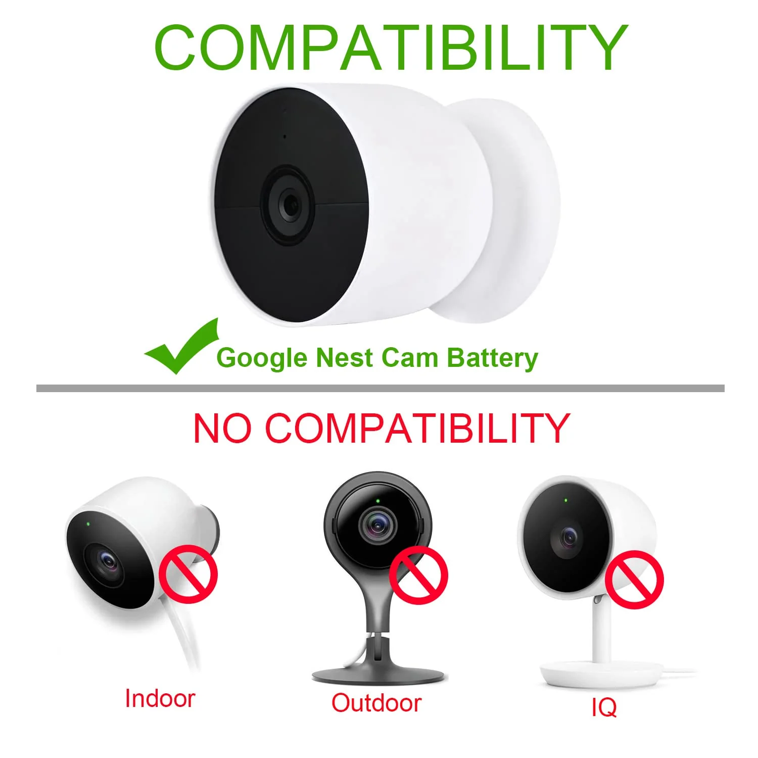 Power Cord for Google Nest Cam (Battery) Only, Weatherproof Charging Cable - 6 ft/2m 2 M - Image 4