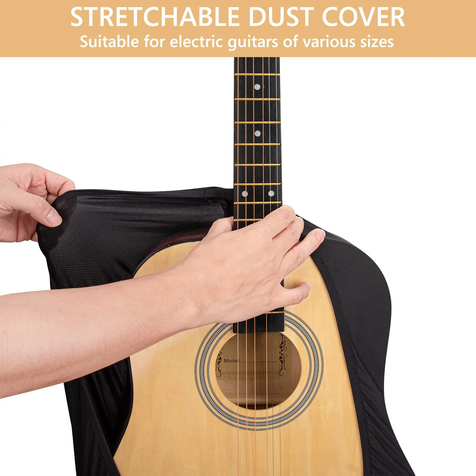 Premium Guitar Cover for Acoustic and Bass Guitars- Tailored Protection compatible with Fender Gibson Martin Taylor Donner Acoustic Bass Guitars(AG-L) AG-L - Image 3