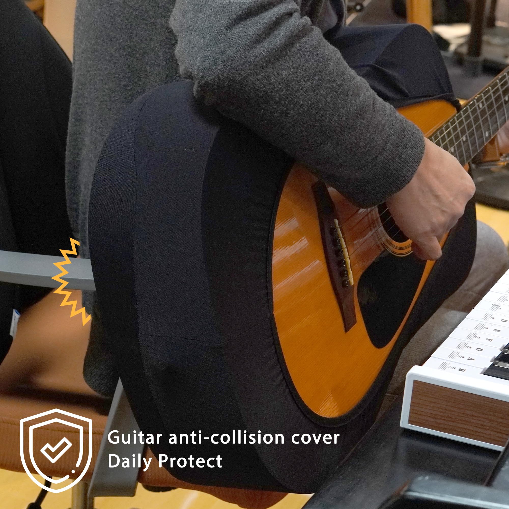 Premium Guitar Cover for Acoustic and Bass Guitars- Tailored Protection compatible with Fender Gibson Martin Taylor Donner Acoustic Bass Guitars(AG-L) AG-L - Image 5