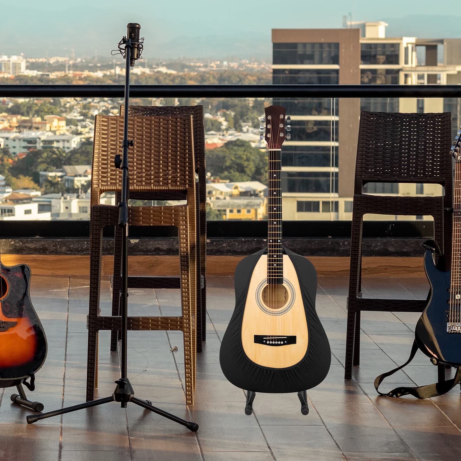 Premium Guitar Cover for Acoustic and Bass Guitars- Tailored Protection compatible with Fender Gibson Martin Taylor Donner Acoustic Bass Guitars(AG-L) AG-L - Image 8