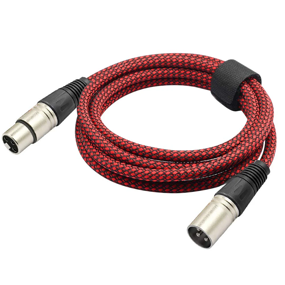 Premium XLR Male to Female 3 Pin Plug Nylon Braided Shielded Professional Mic Audio Balanced Cable for Recording Applications,Mixers,Speaker Systems (2m/6ft) 2m/6ft - Image 4