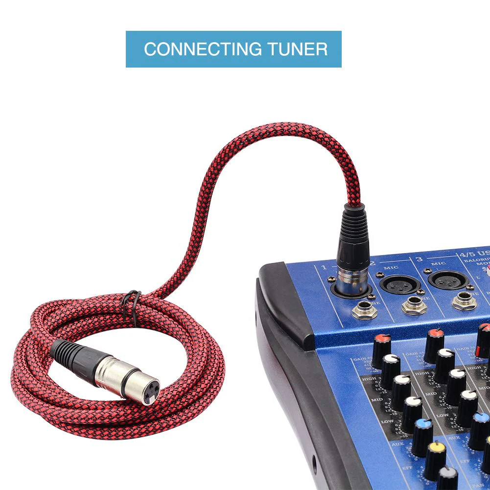 Premium XLR Male to Female 3 Pin Plug Nylon Braided Shielded Professional Mic Audio Balanced Cable for Recording Applications,Mixers,Speaker Systems (2m/6ft) 2m/6ft - Image 7