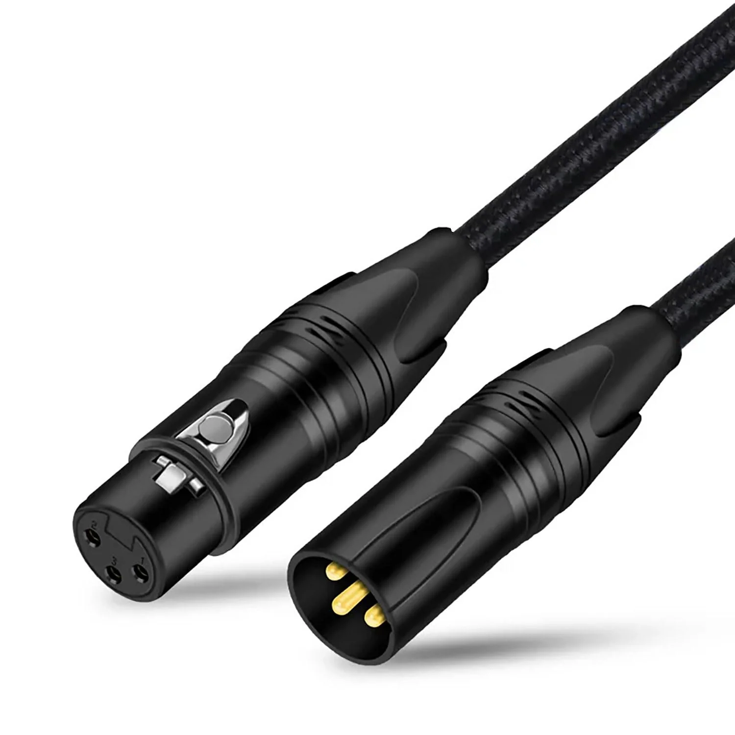 Premium XLR to XLR Cable (10 Feet 6-Pack) Noise-Canceling Balanced Wire Connector, 3 Pin Microphone Cables Oxygen-Free Copper (OFC) Male to Female Mic Cord for Speaker Mixer, Studio,Podcast 10 Feet-6Pack-Black - Image 8