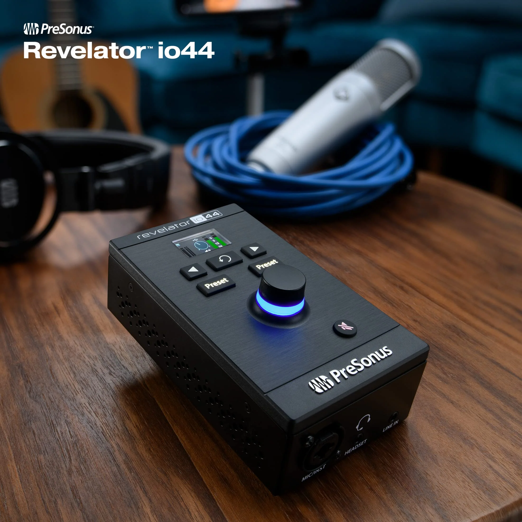 PreSonus Revelator io44 USB-C Audio Interface for music production and streaming with built-in mixer and easy-to-use effects presets plus Studio One DAW Recording Software Revelator io44 USB-C Interface - Image 2