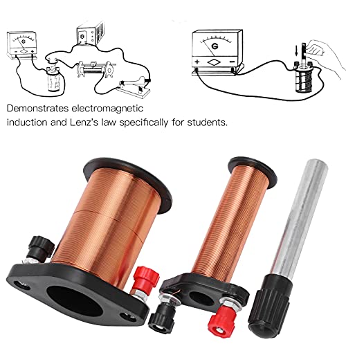 Primary Secondary Coil Physical Electromagnetic Induction Coil Experimental Instrument Primary Coil A Secondary Coil B Soft Iron Core C for Physics Teaching - Image 5