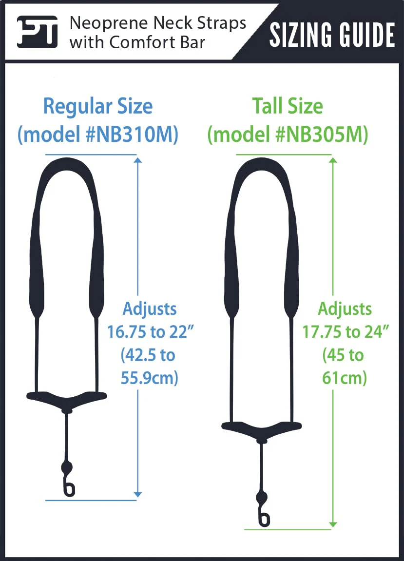 Pro-Tec 22-Inch Neoprene Saxophone Neck Strap with Comfort Bar - Black (Model NB310M) Regular - Image 7