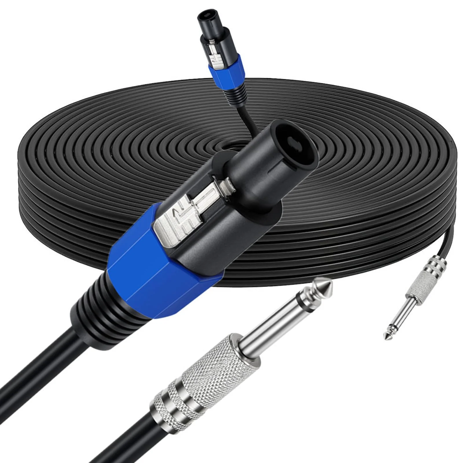 Professional 12 Gauge Male to 1/4'' Male Audio Cord, Speakon to 1/4'' Speaker Cable DJ Speaker Cable with Twist Lock Connection Extension Wiring(6FT/1 Pack) - Image 2