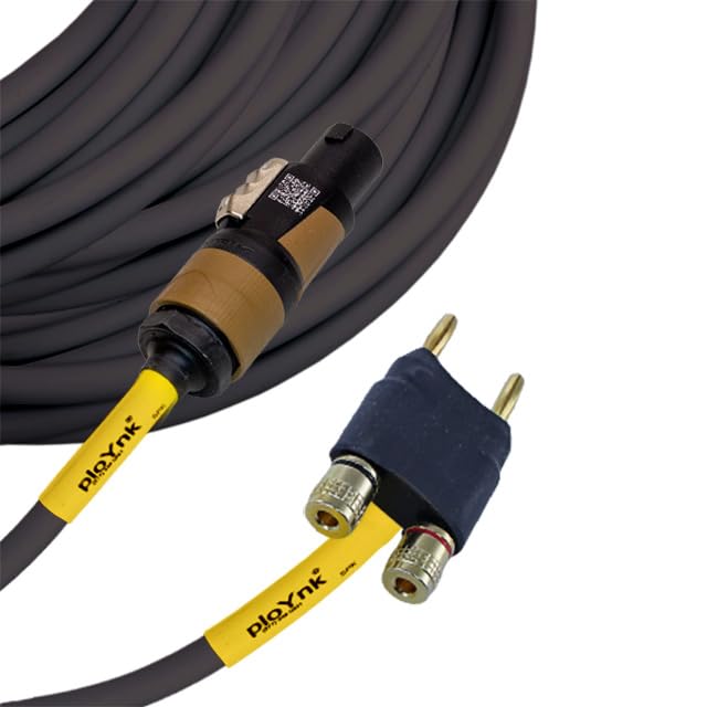Professional Audio Speaker Cable - 12 Gauge (25 FT Foot Speakon to Banana) 25 ft