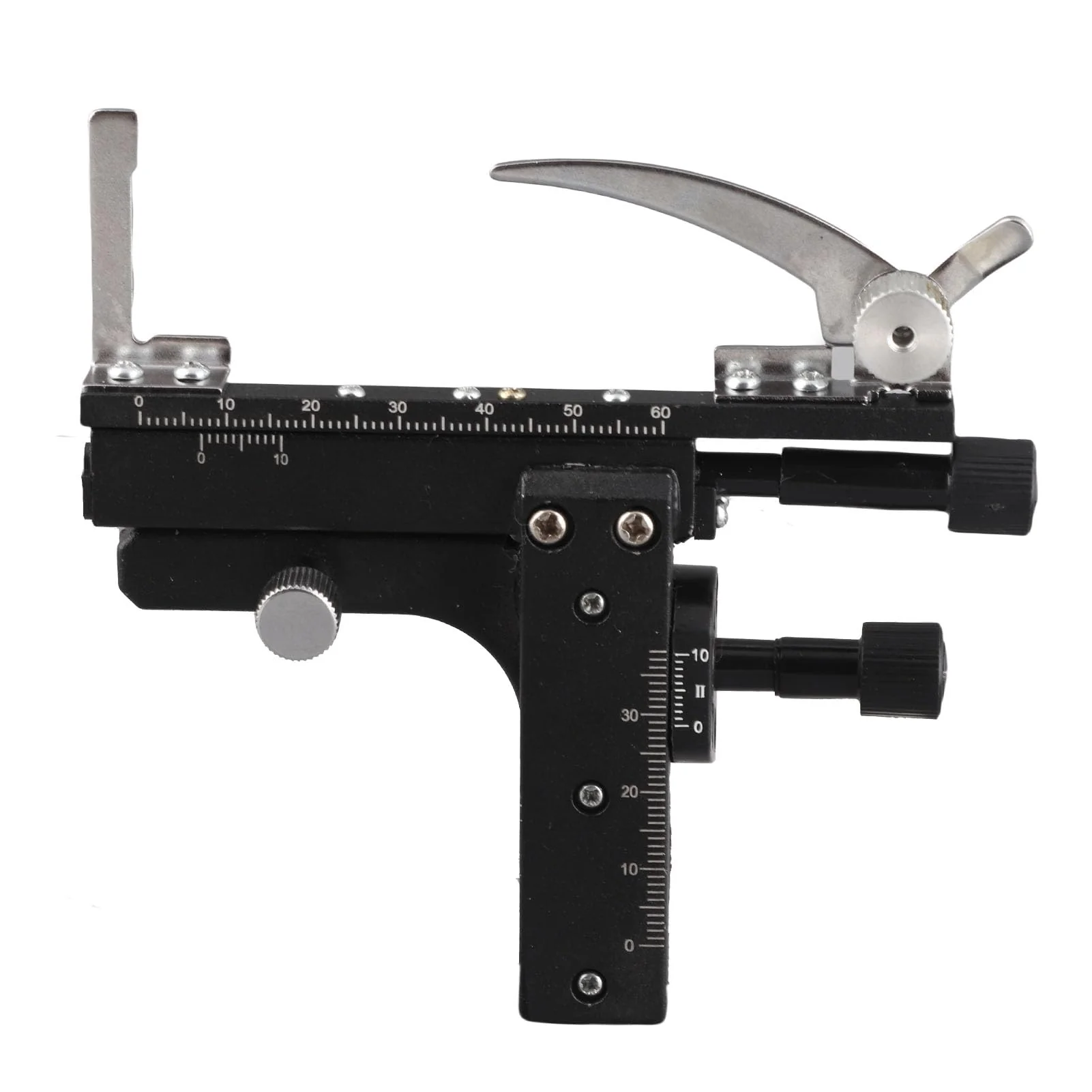 Professional Clip-on Mechanical X-Y Movable Stage Calipers with Scale for Microscope
