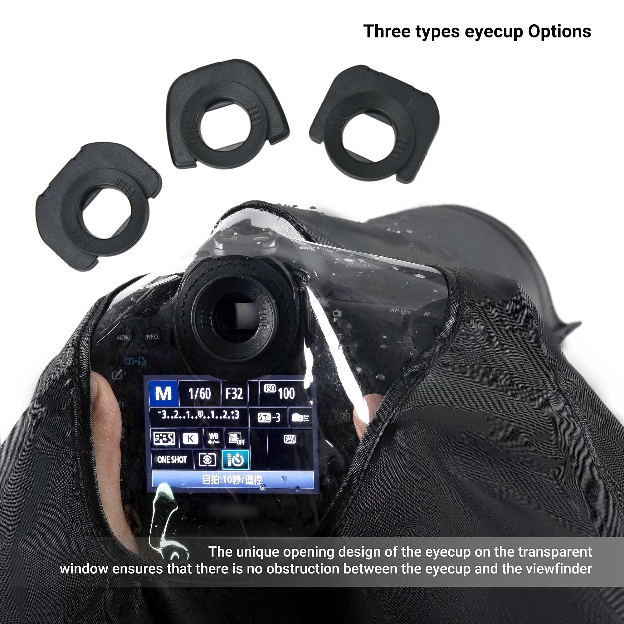 Professional DSLR Camera Rain Cover Raincoat Gear Extra Large Sleeve Dust Proof Protection for Canon EOS 7D 6D 5DS 5DSR 5DM4 5DM3 5D 1DX 1DS 1D Mark IV III II Nikon D5 D6 Df D850 D810A D810 D780 D750 - Image 2