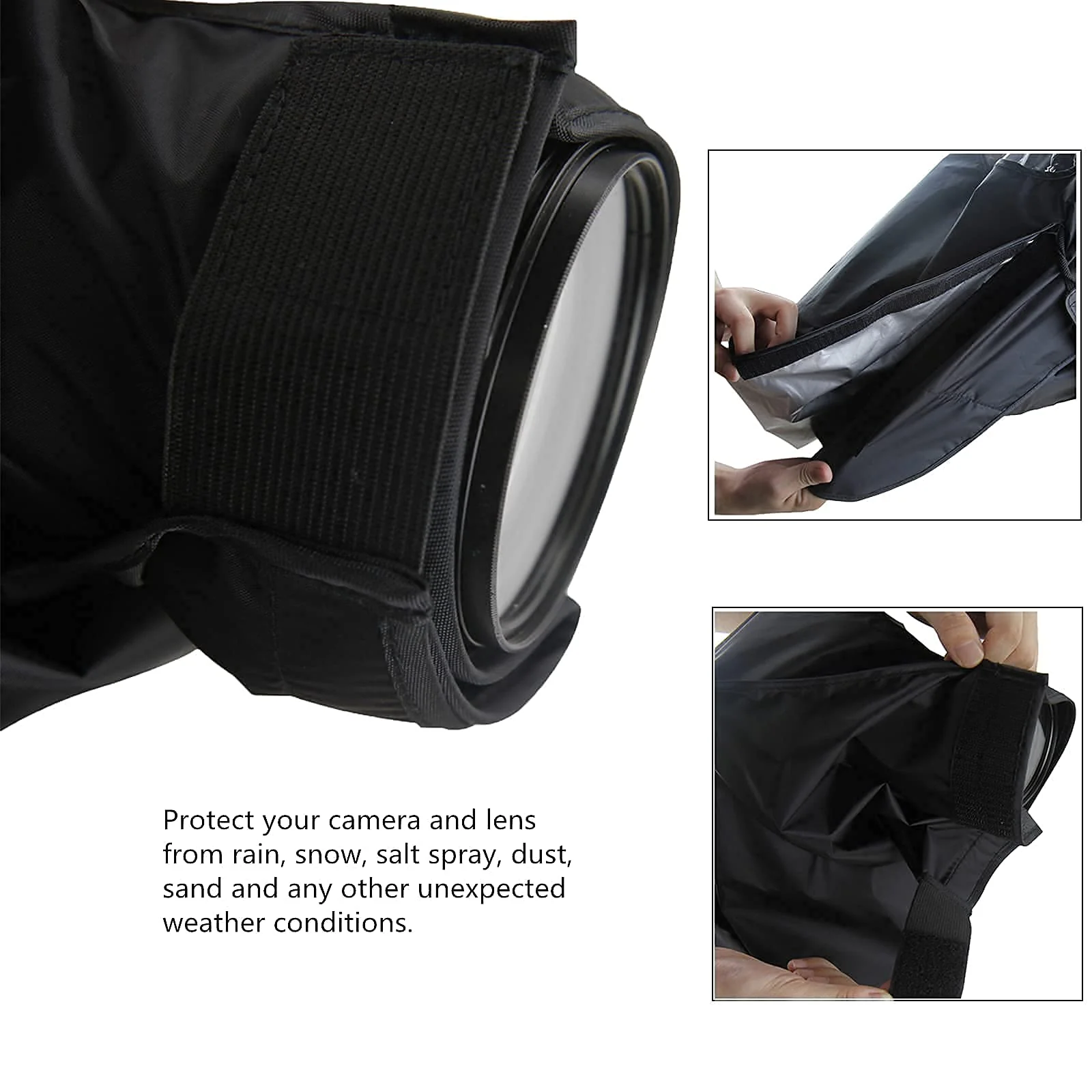 Professional DSLR Camera Rain Cover Raincoat Gear Extra Large Sleeve Dust Proof Protection for Canon EOS 7D 6D 5DS 5DSR 5DM4 5DM3 5D 1DX 1DS 1D Mark IV III II Nikon D5 D6 Df D850 D810A D810 D780 D750 - Image 6