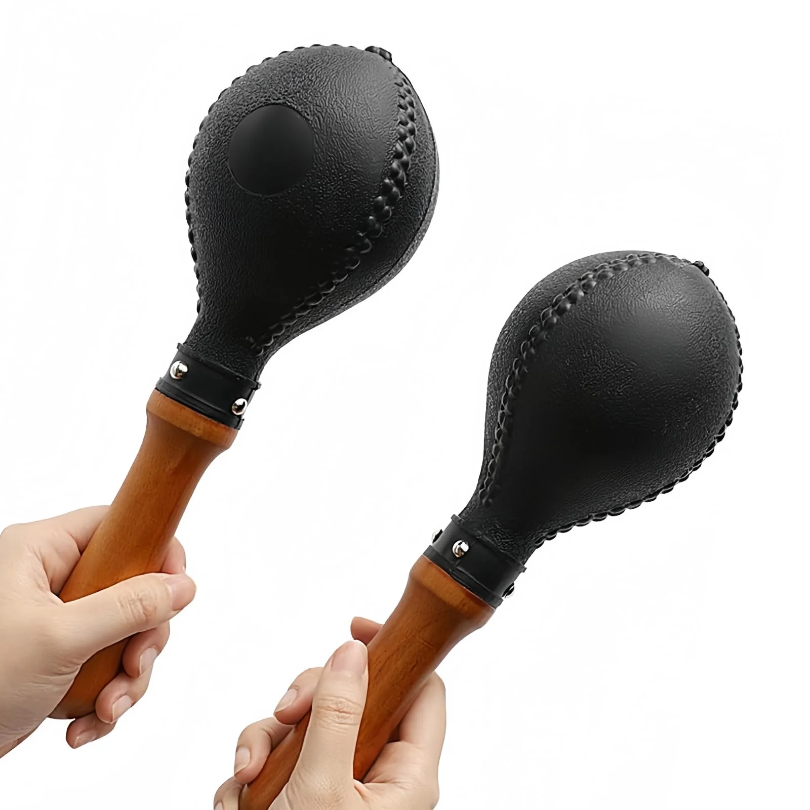 Professional Maracas for Musicians Vibrant Rattle Percussion Shakers with Ergonomic Wooden Handles - Versatile & Durable for Live Performance, Recording, and Education - Image 5
