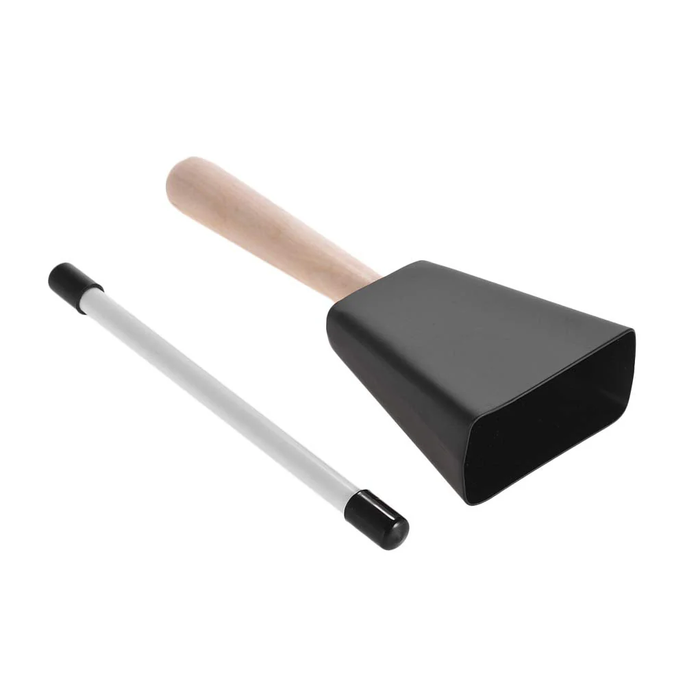 Professional Metal Cowbell with Wooden Handle Mallet Percussion Instrument - Image 8