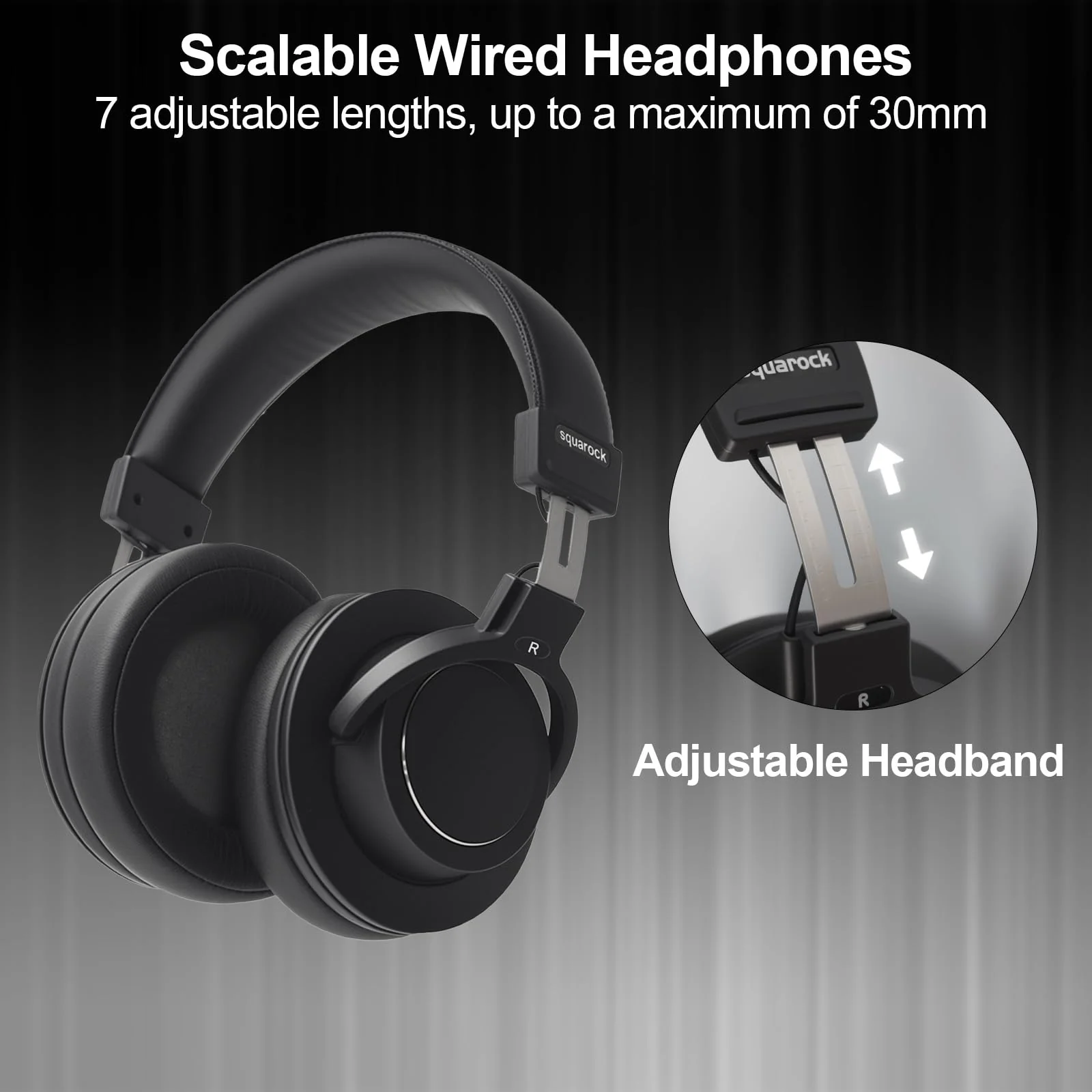 Professional Monitor Headphones Podcast/ Recording/ Live Streaming 3.5/6.5mm Wired Earphones for Audio Interface Over Ear Comfortable Headphones Stereo 50mm Sound Drive, 32Ī© lmpedanceļ¼D1,Blackļ¼ - Image 3