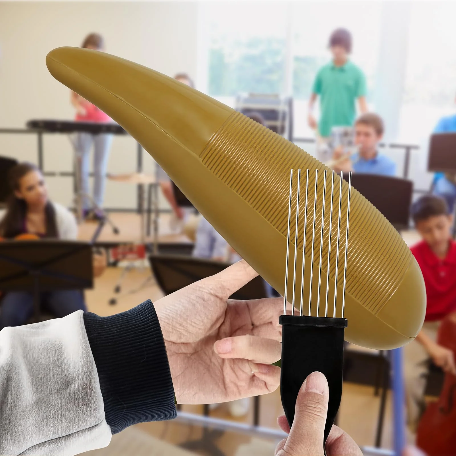 Professional Novelty Guiro W/Scraper Percussion Instrument of Puerto Rico - Image 3