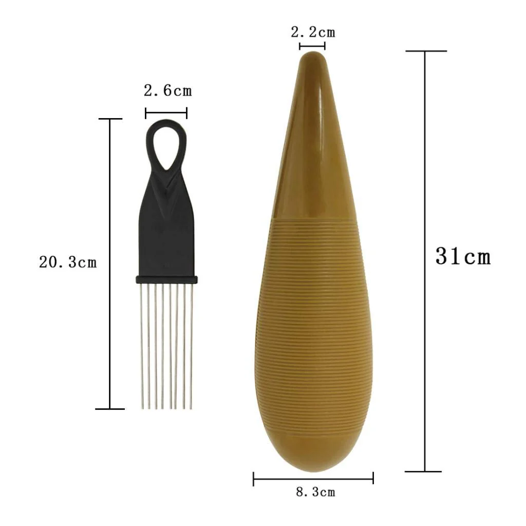 Professional Novelty Guiro W/Scraper Percussion Instrument of Puerto Rico - Image 5