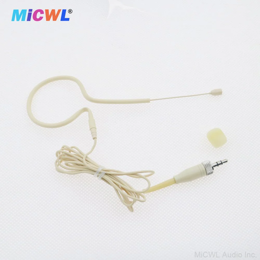 Professional Single Earset Headset HeadMic Microphone for Sennheiser EW G2 G3 G4 Wireless BeltPack Transmitter B20-Beige - Image 3