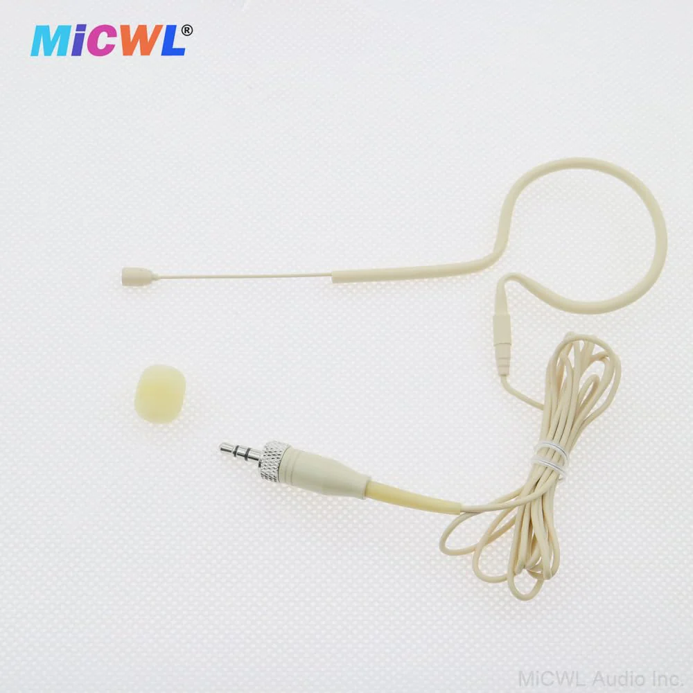 Professional Single Earset Headset HeadMic Microphone for Sennheiser EW G2 G3 G4 Wireless BeltPack Transmitter B20-Beige - Image 4