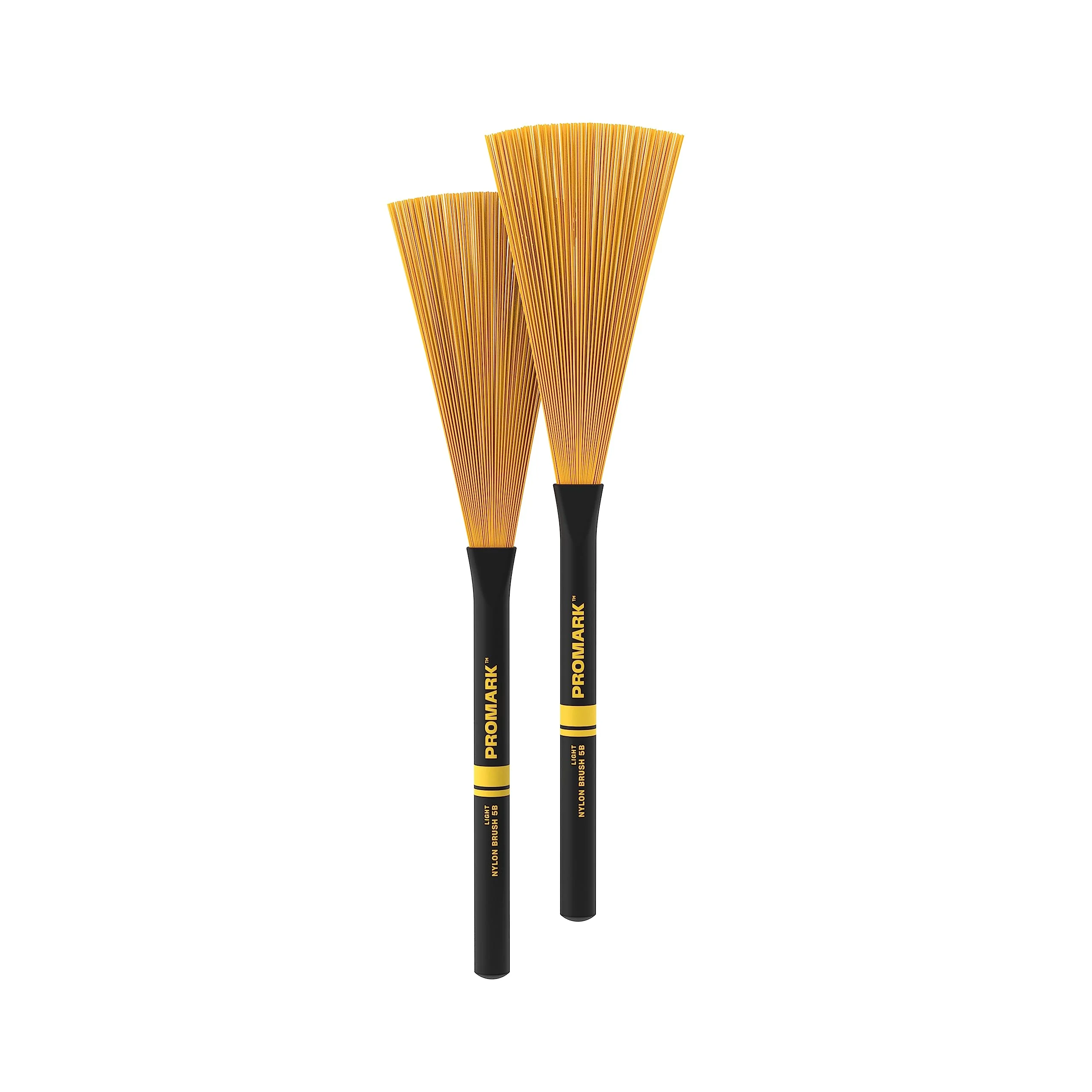 ProMark Light Nylon Brush 5B - Yellow - Jazz Brush - Wire Brush for Snare Drums - Nylon Drum Brush - Image 2