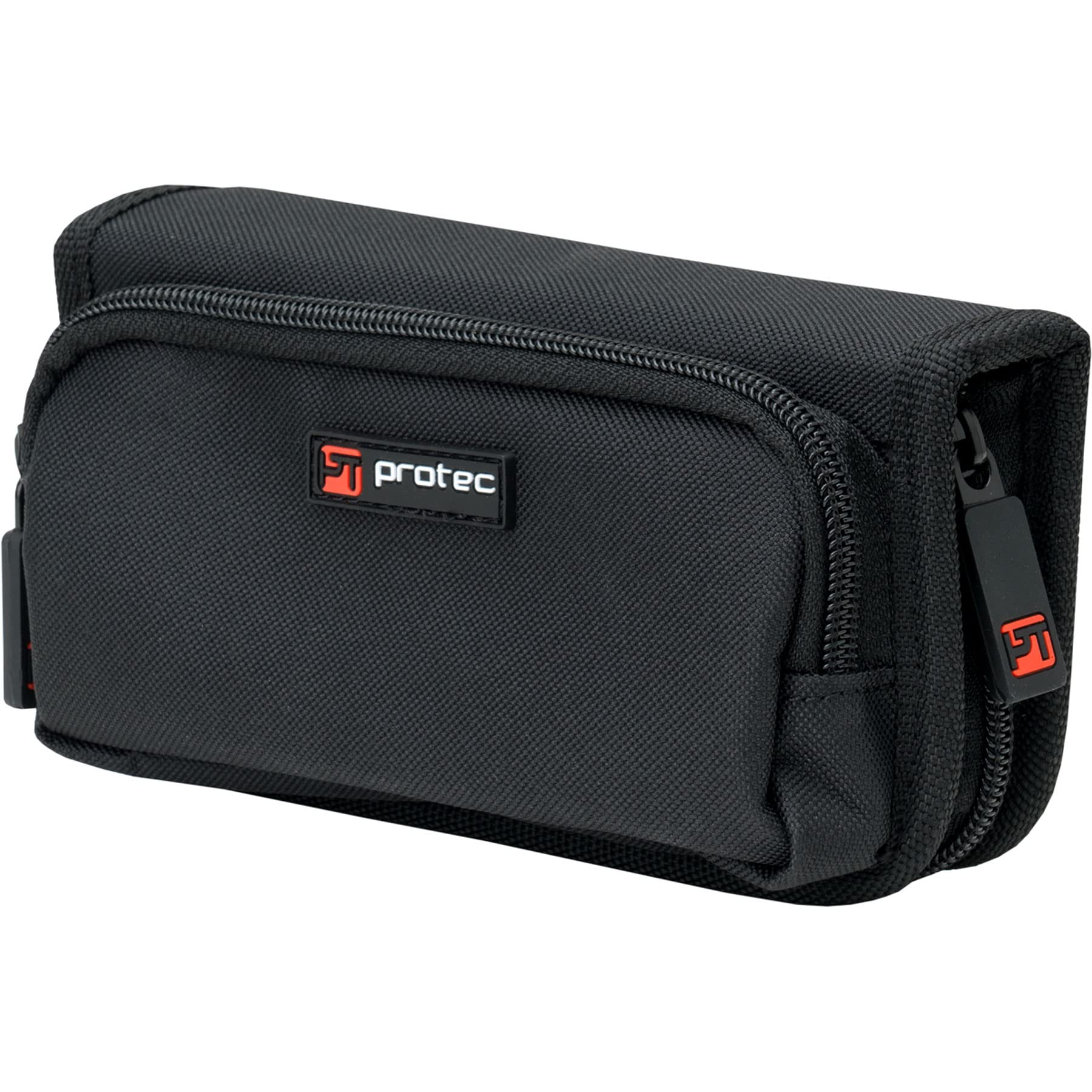 Protec French Horn Mouthpiece Pouch (4-Piece) -Nylon with Zipper Closure (Model A213ZIP), Black