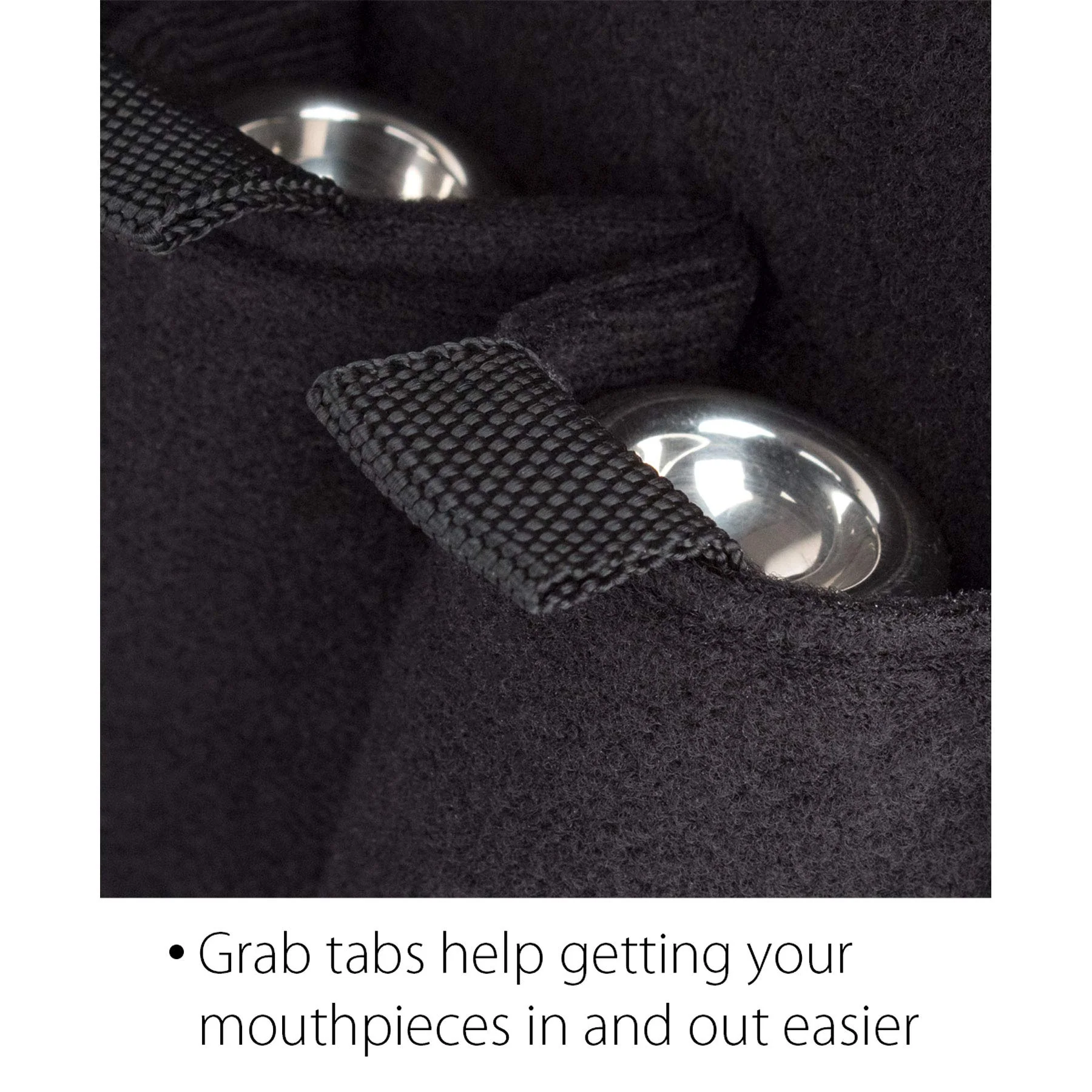 Protec French Horn Mouthpiece Pouch (4-Piece) -Nylon with Zipper Closure (Model A213ZIP), Black - Image 5