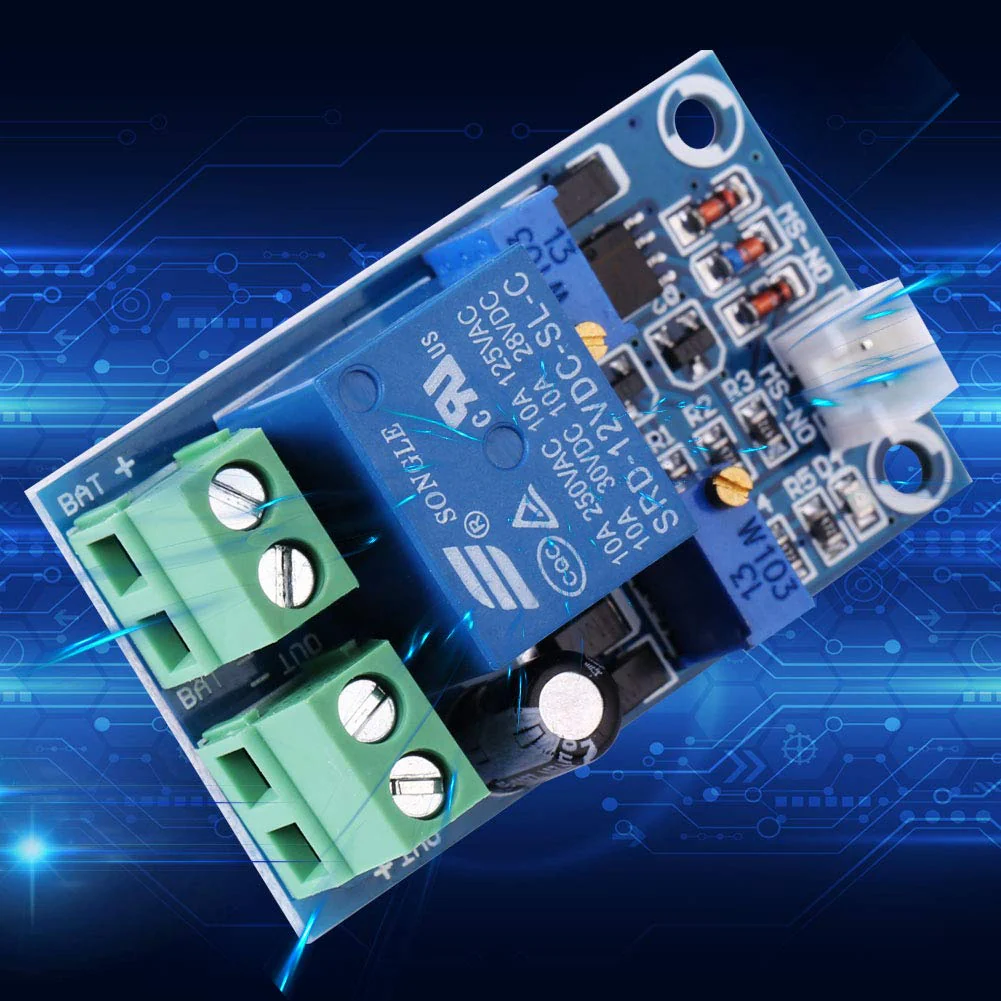 Protection board, 12V battery undervoltage switching module, undervoltage protection for automatic recovery when switched on, with LED indicator - Image 2