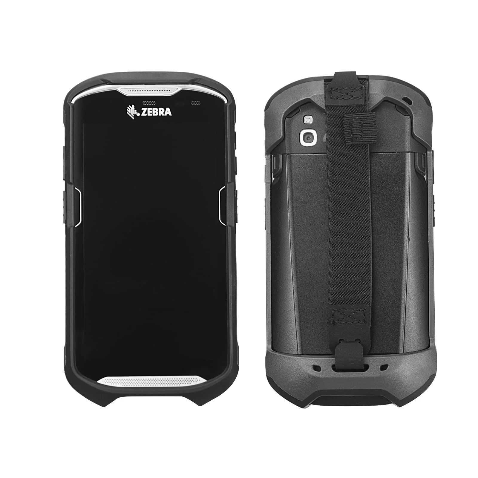 Protective Cover Case Rugged Boot with Hand Strap for Zebra TC51 TC52 TC56 TC57 TC510K,Case for Handheld Barcode Touch Mobile Computer,Scanner Accessories(Black) Black