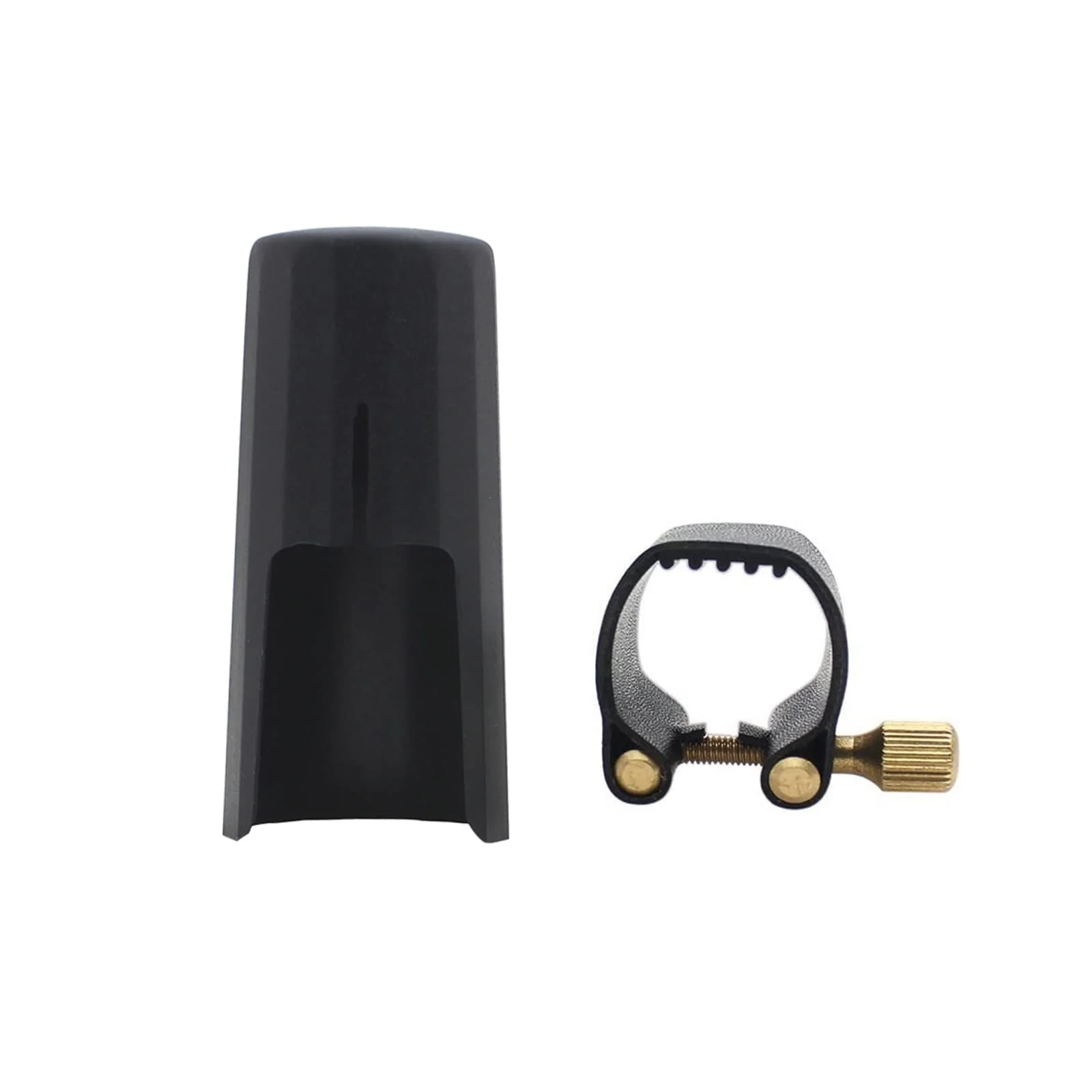 PU Leather Alto Saxophone Ligature Clip Fastener with Saxophone Mouthpiece Plastic Cap For Alto Sax Saxophone - Image 6