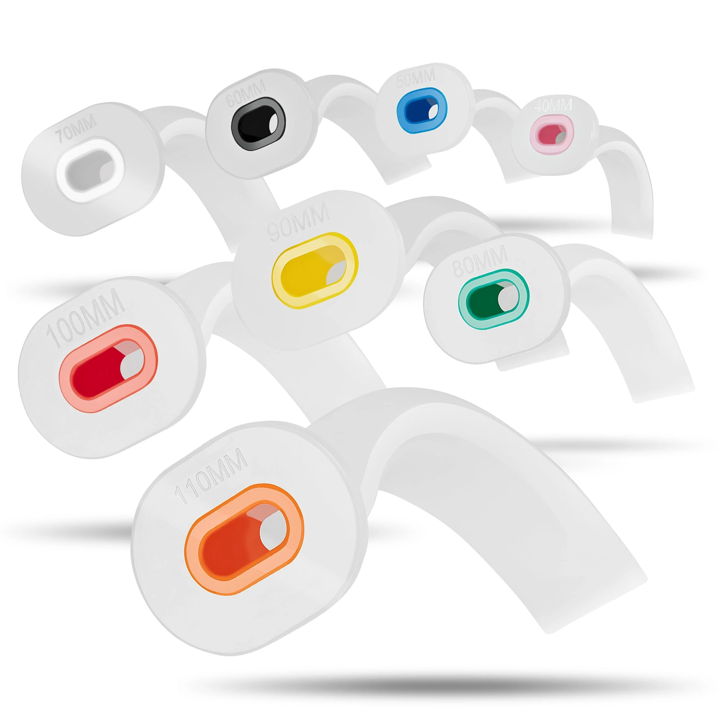 PULOX Guedeltube Set - Oropharyngeal Tube for First Aid and Emergency - 8 Pieces per Pack, White