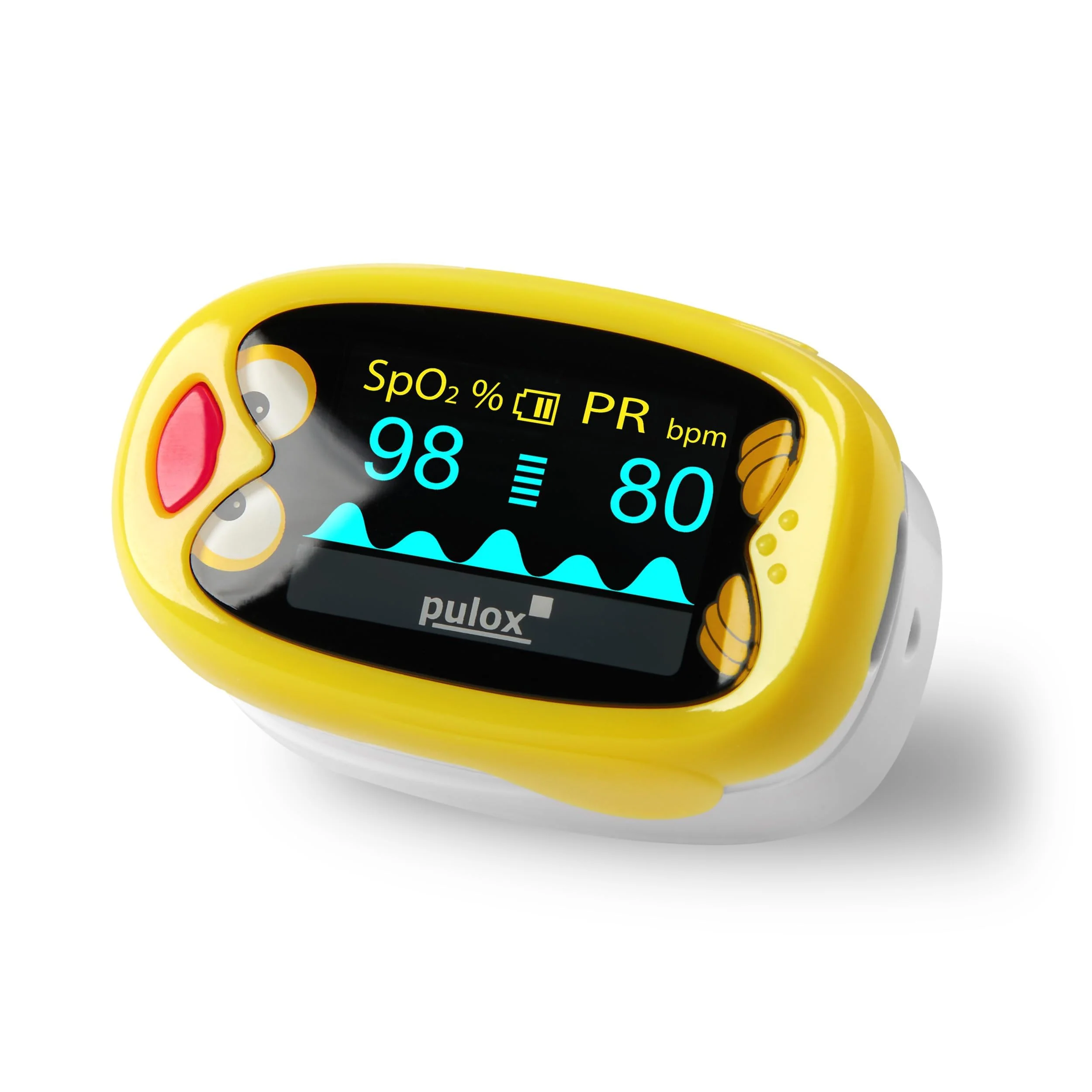 Pulox PO-210B Children's Pulse Oximeter - Battery Operated Finger Pulse Oximeter for Children and Toddlers