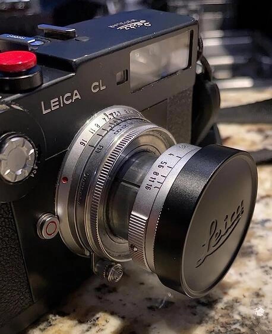 Qb-C Metal Black Lens Cap Front Cover Compatible with Leica L39 E39 Caliber Lens Voigtlander Zeiss Summicron Summaron Summilux Elmar Elmarit Jupiter, Internal Diameter 42mm(1.65in) (Black) - Image 2