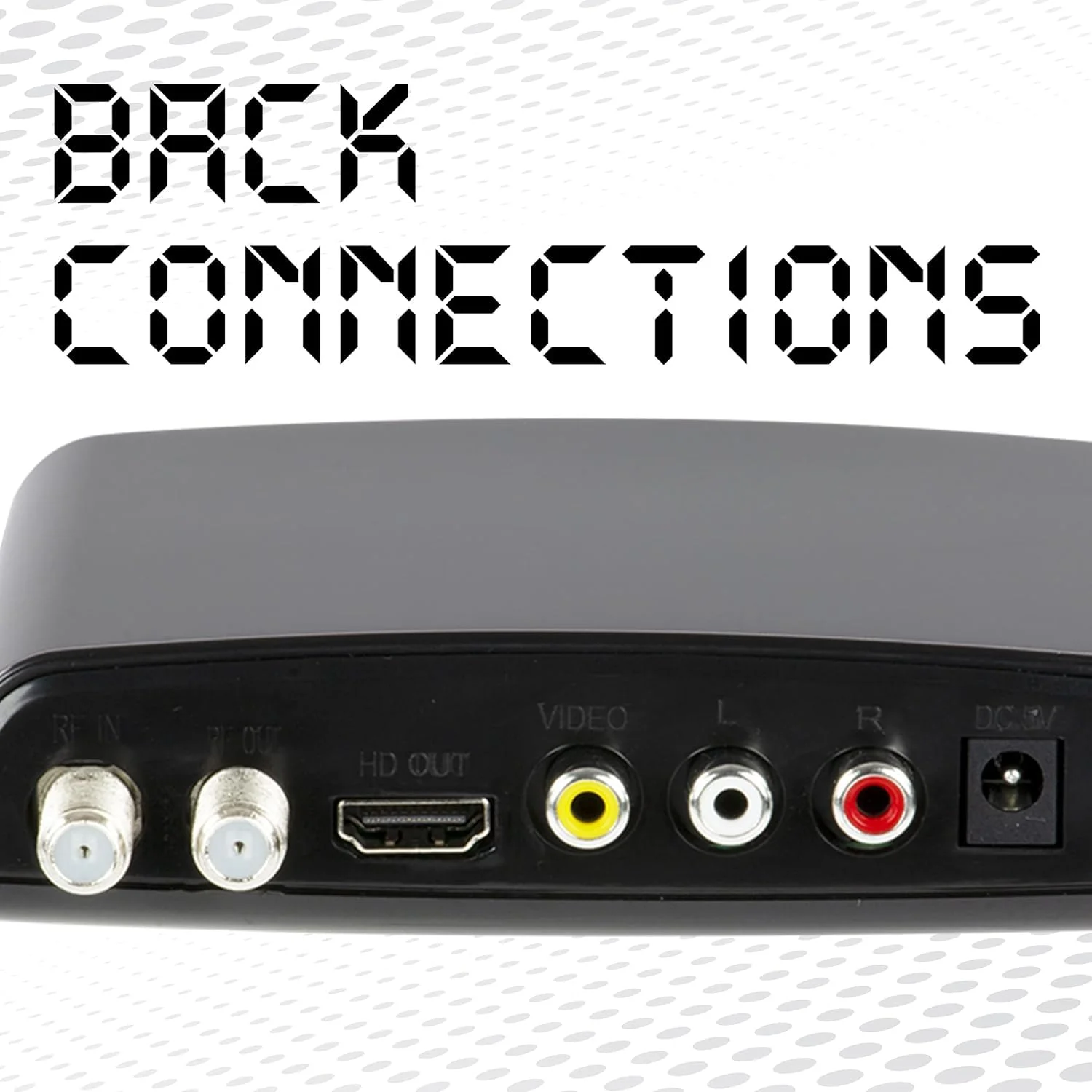QFX CV-103 Digital Converter Box W Ul Adapter, for RF in (Antenna), RF Out, HD Out, and Video Out, USB Recording, Sleep Timer Feature, Black - Image 10