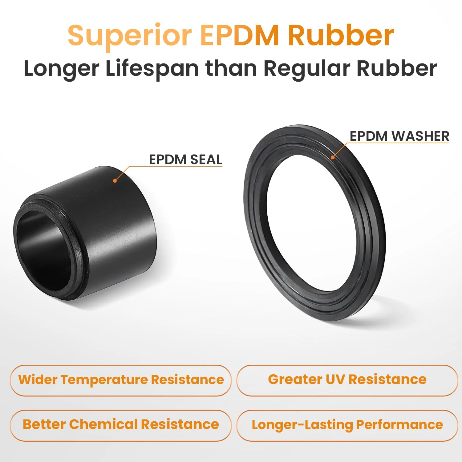 QILIPSU 50pcs 3/8" NPT Cable Gland Waterproof IP68 Nylon Cable Pass Through Cord Grip Connector Strain Relief Wire Grommet 3/8" NPT 50pcs - Image 4