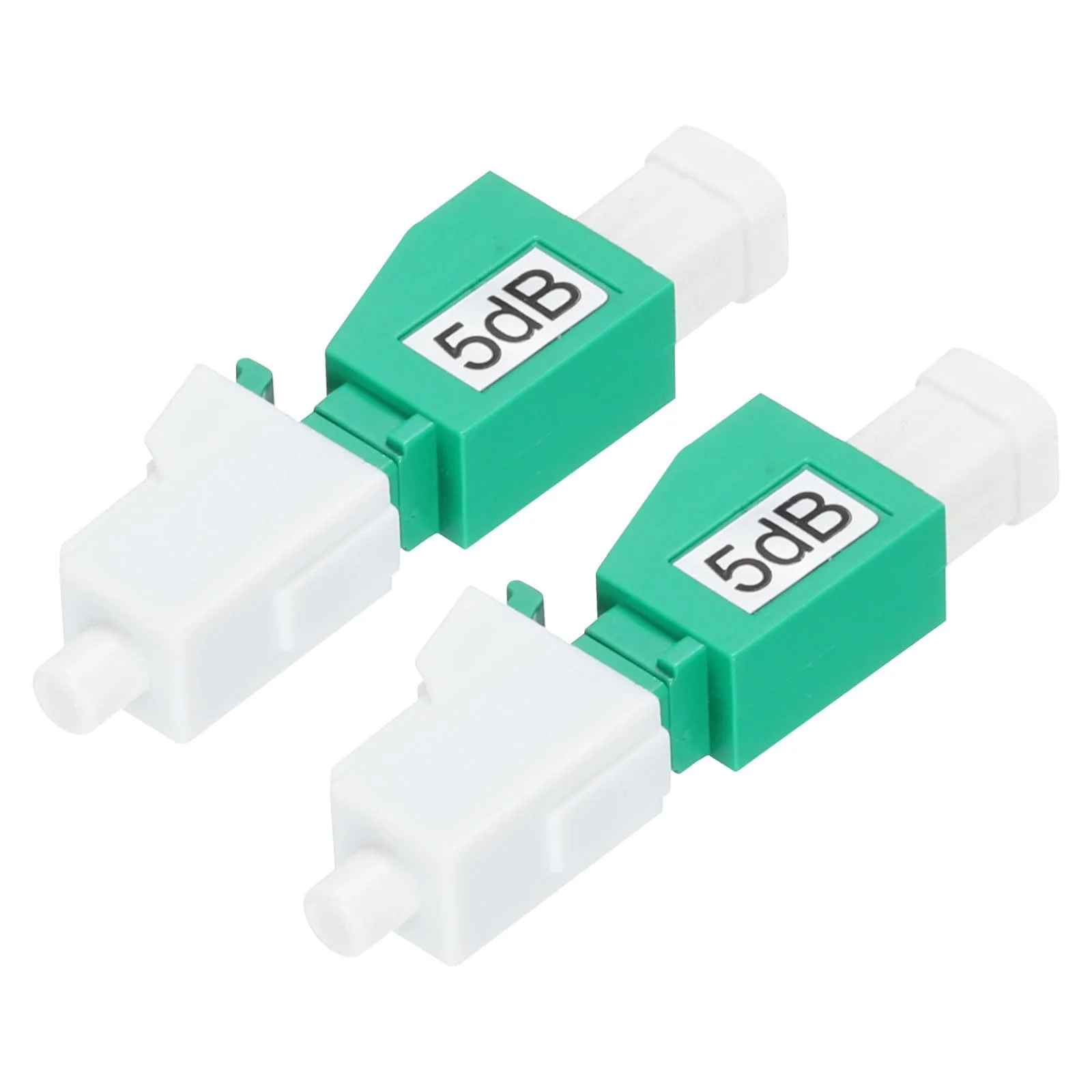 QUARKZMAN 5dB LC Fiber Attenuator LC/APC SM Single Mode Fixed Fiber Optic Attenuator Male to Female for Fiber Optic Transmission Pack of 2 5 dB