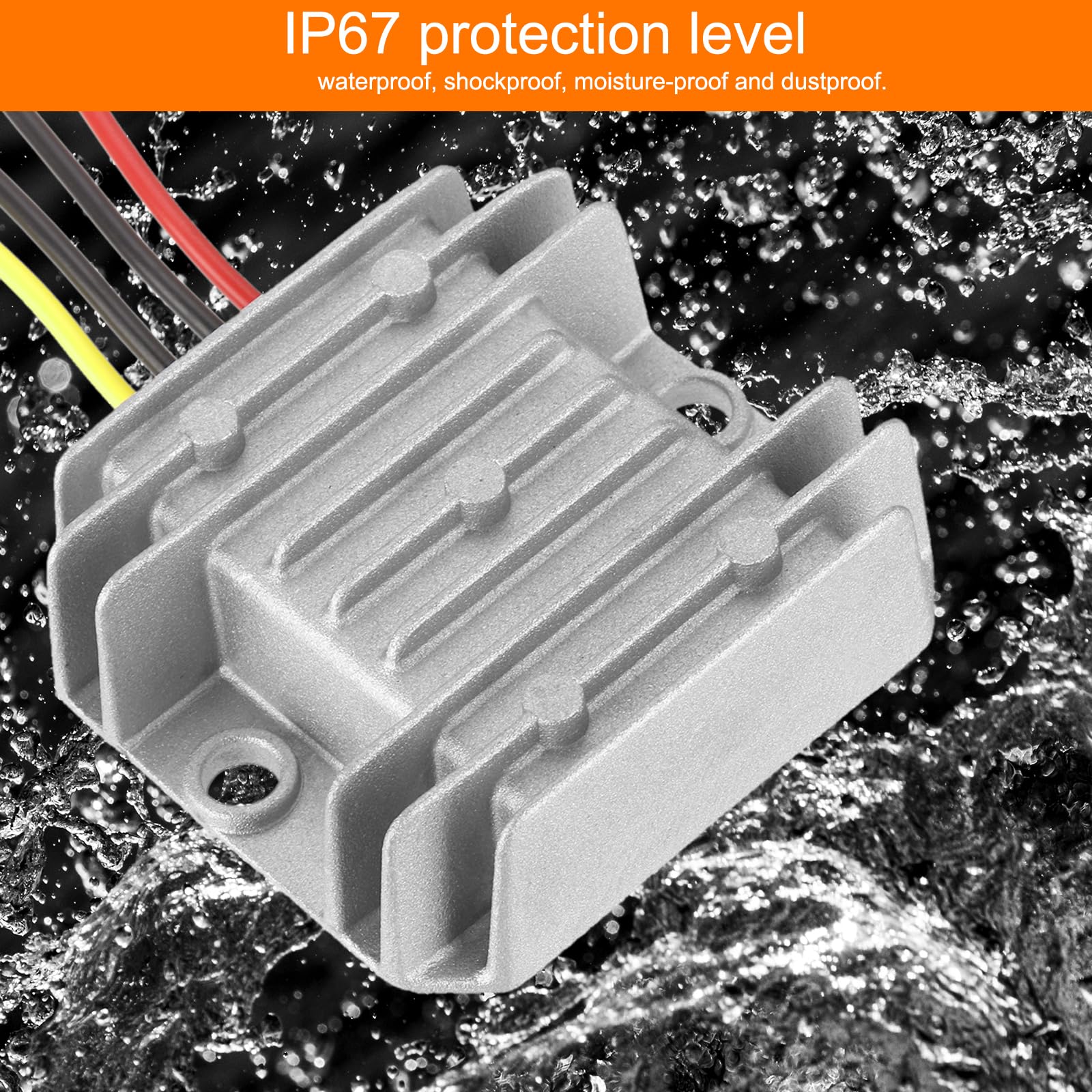 QUARKZMAN DC 12V/24V to DC 6V Voltage Converter 6A 36W Step Down Converter Voltage Reducer IP67 Waterproof Transformer Power Supply Module Power Adapter for Car Truck Solar System - Image 5
