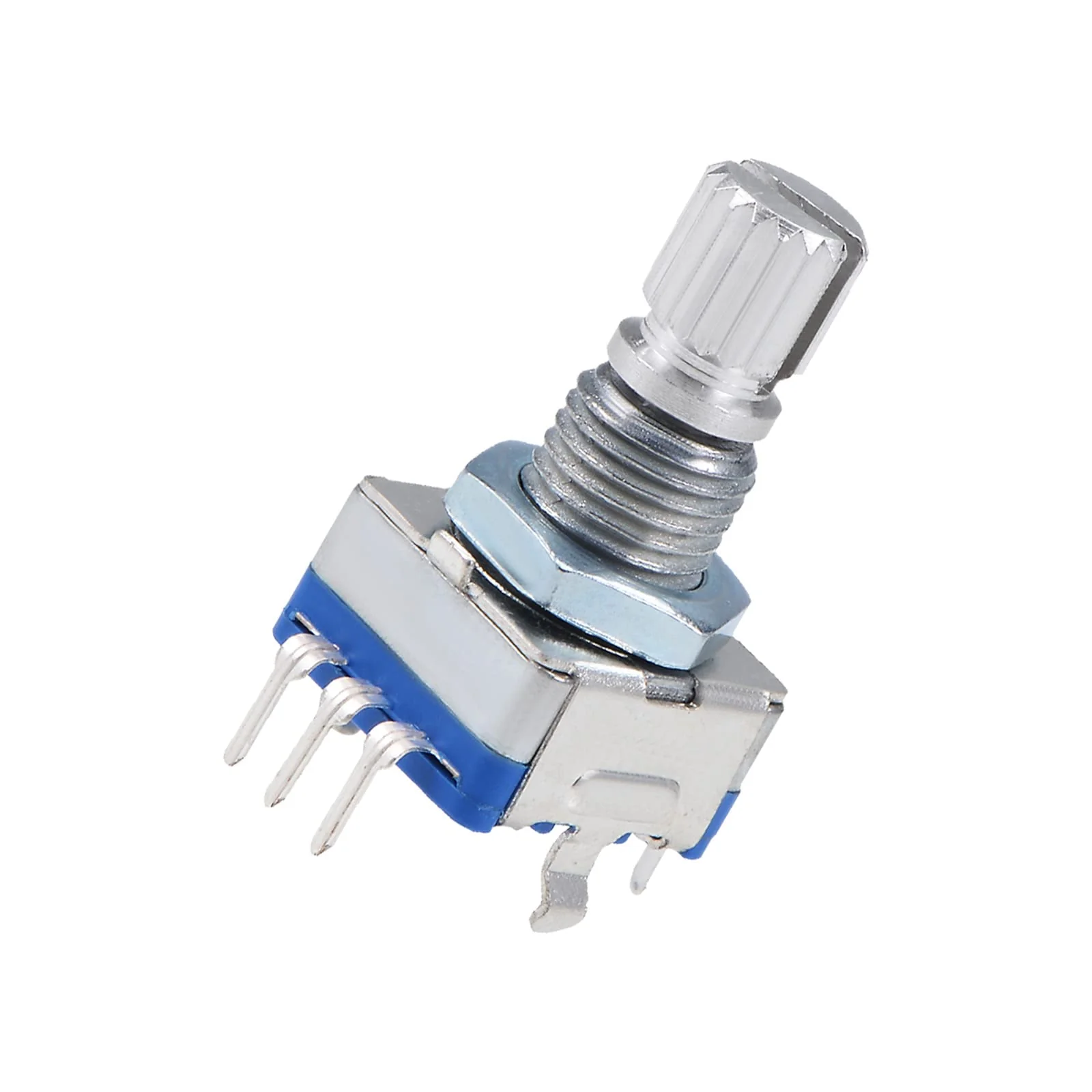 QUARKZMAN EC11 Encoder Code Switch Potentiometer 360 Degree Rotation for Volume Control or Data Selection on LED or LCD Display [7 Pins 15 mm Wave] Pack of 10