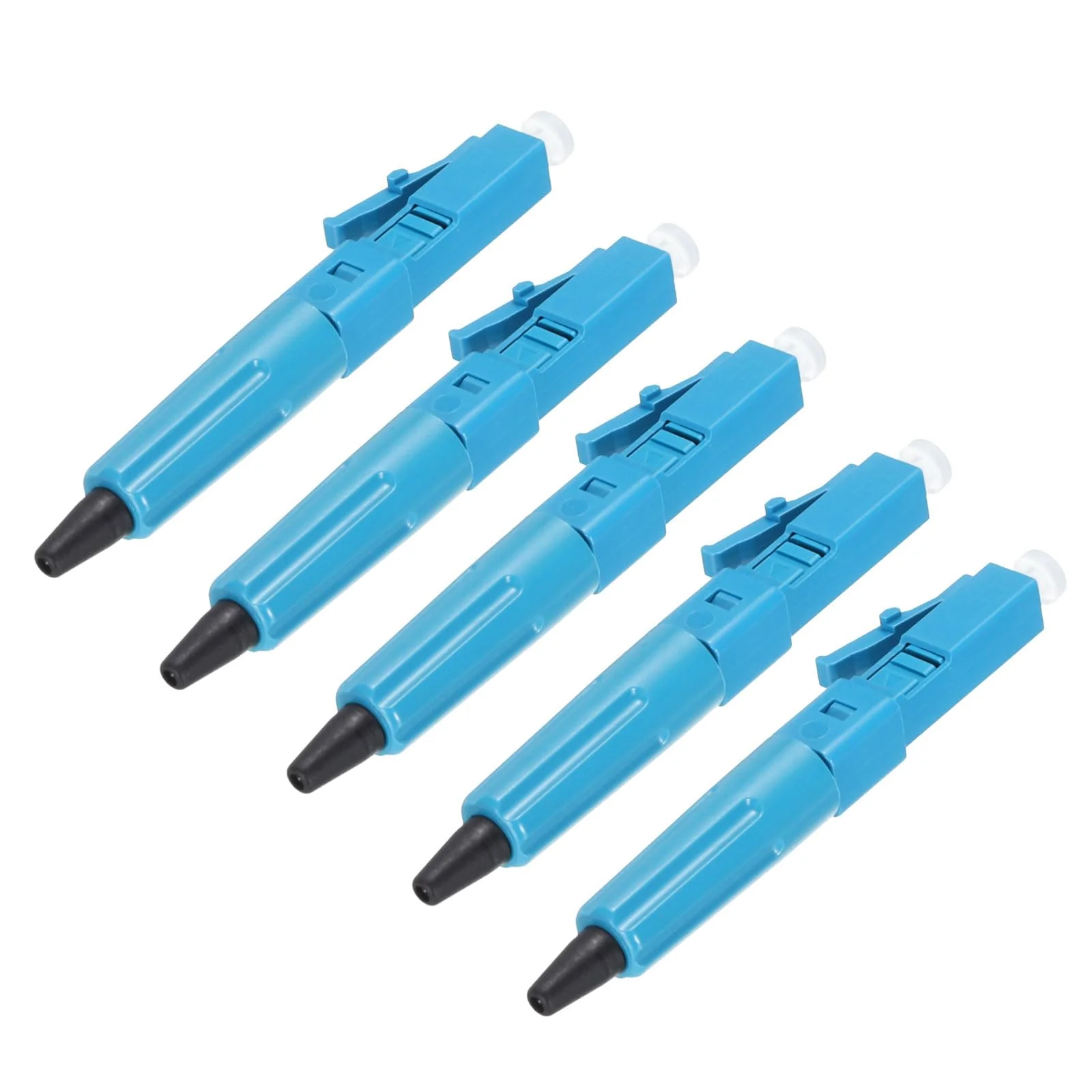 QUARKZMAN LC UPC Fiber Optic Quick Connector Single Mode Fiber Cable Quick Connector LC Adapter for CATV Network Pack of 5