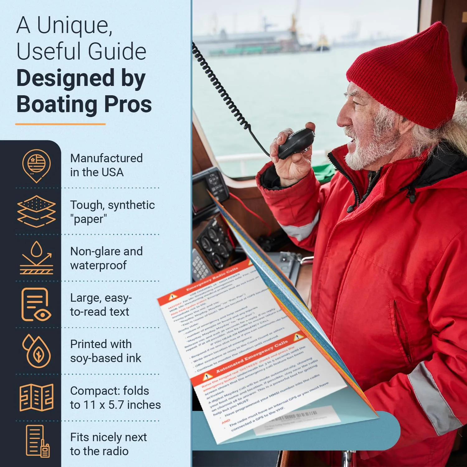 Quick Guide for VHF Radio Marine - Handy Boating Must Haves | Boating Accessory Reference for Improved Safety | Ideal Sailing Gifts | Informative, Concise and Long-Lasting | The Boat Galley - Image 7