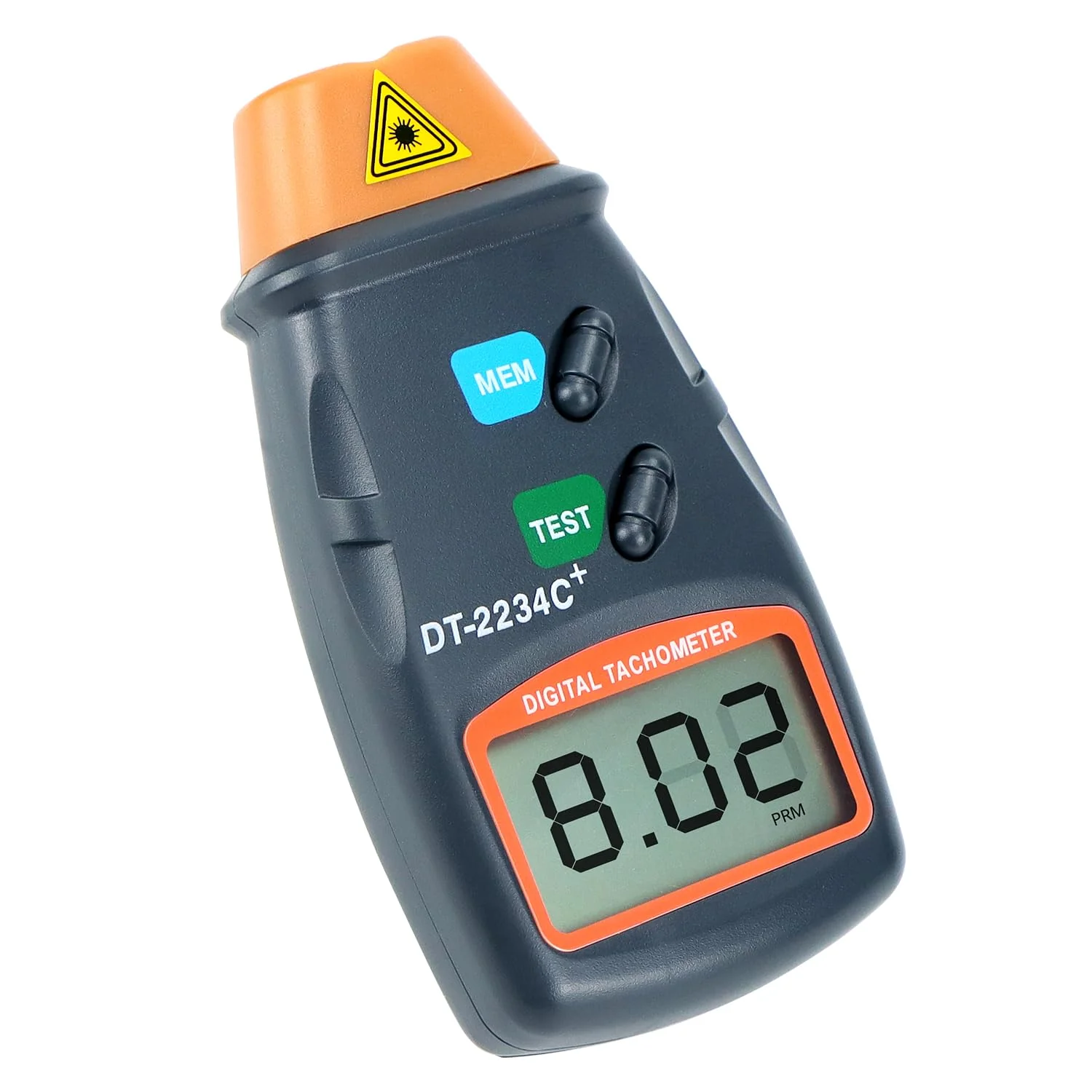 QWORK® Digital Tachometer, Non-Contact Laser Photo Tachometer, Large LCD Display, Batteries Not Included