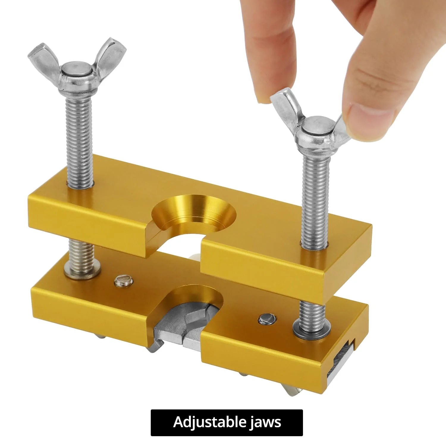 QWORK Trumpet Mouthpiece Remover Puller Tool for Brass-Wind Instrument, Gold - Image 3