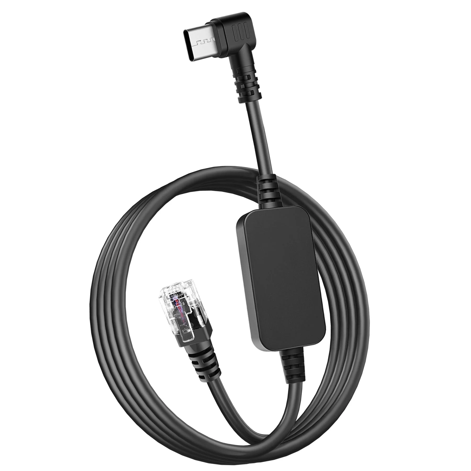 Radar Detector Cable,USB-C to RJ11 Plug Cable,use for Uniden R1 R3 R7 Beltronics Cobra Whistler Escort MAX360 Passport 9500i Radenso XP etc Replacement Radar Detector Cable 9.84ft RJ11-9.84FT