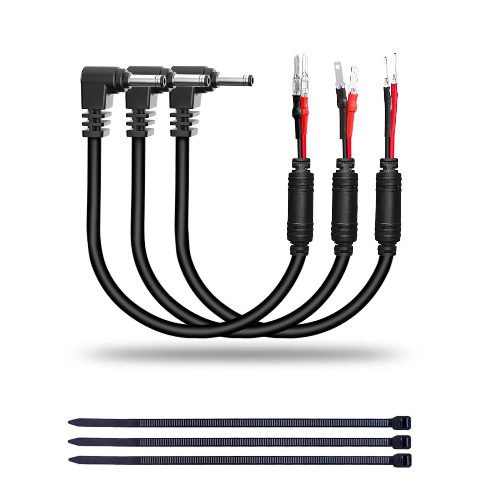 Radar Detector Hardwire Power Cord, Rearview Mirror Plug Cable, with Inline Fuse Holder,Suitable for Uniden Escort Beltronics Valentine One Cobra Whistler Radar Detector,3-Piece Set,9.8'' (DC3.5) DC3.5-9.8in