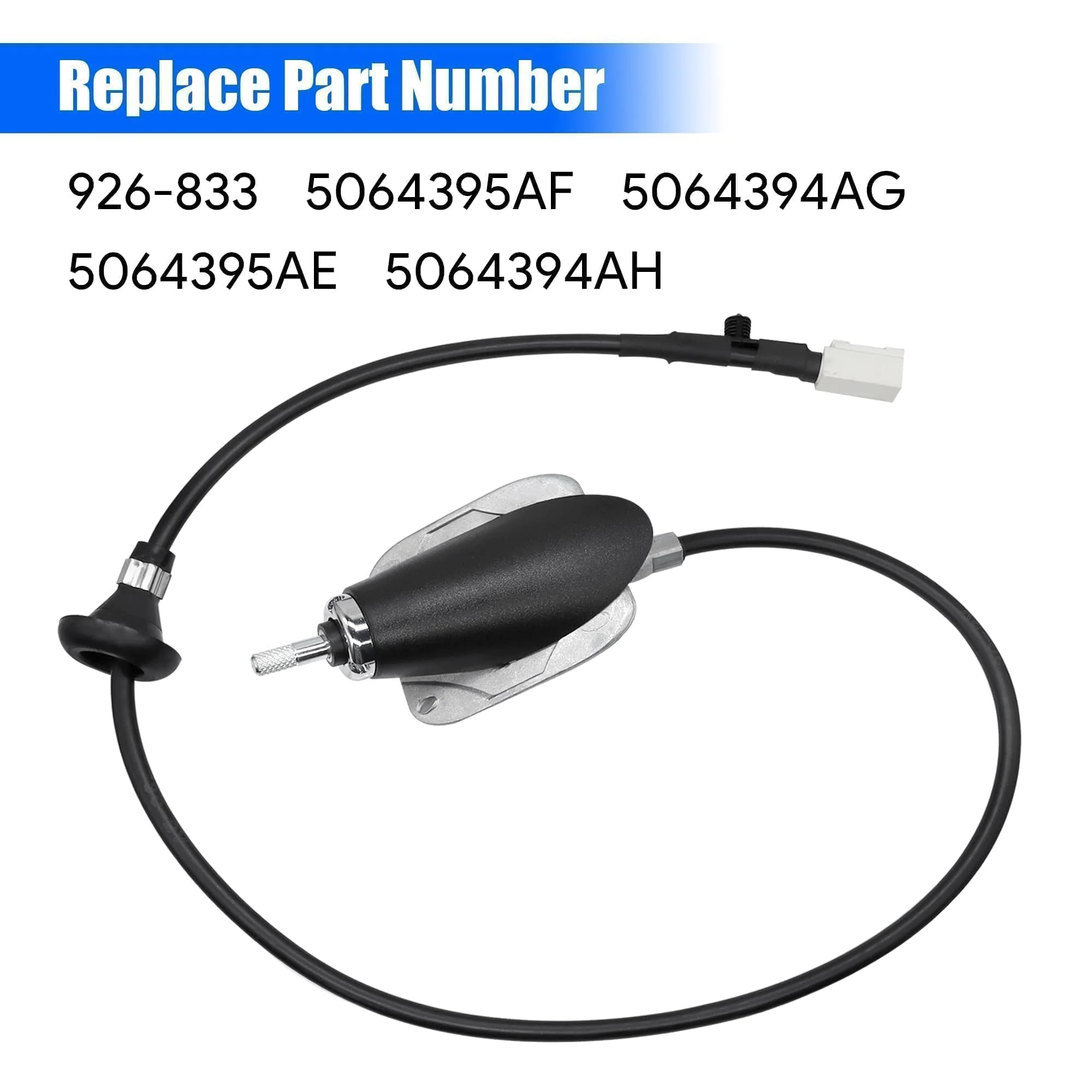 Radio Antenna Base Assembly Cable with Adapter Cover Compatible with Dodge Ram 1500 2500 3500 4500 5500 2009-2021 Replace 5064394AG 5064395AE 5064394AH - Image 2