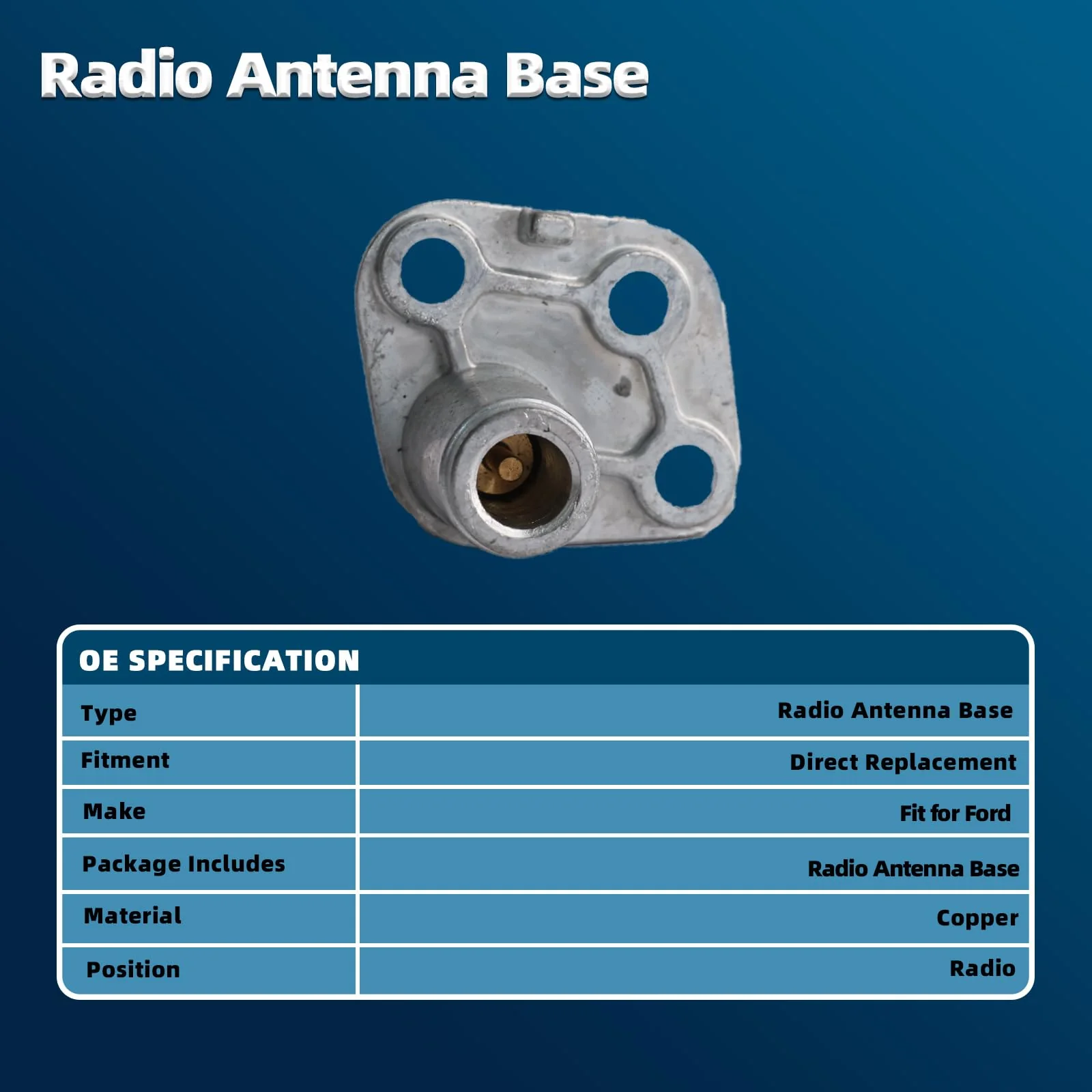 Radio Antenna Base Mount Compatible with 2017-2021 Ford F250 F350 Super Duty Models - Image 7